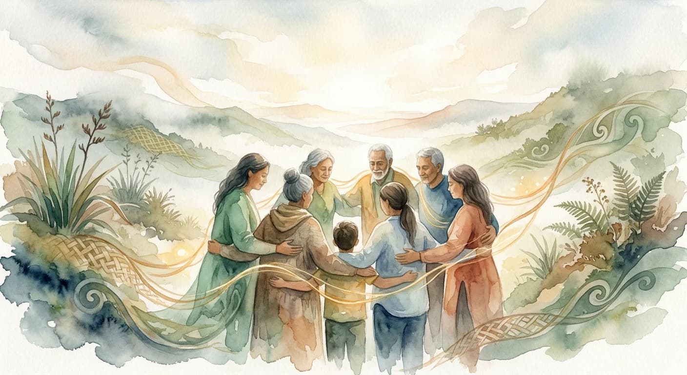 Artistic representation of Whanaungatanga