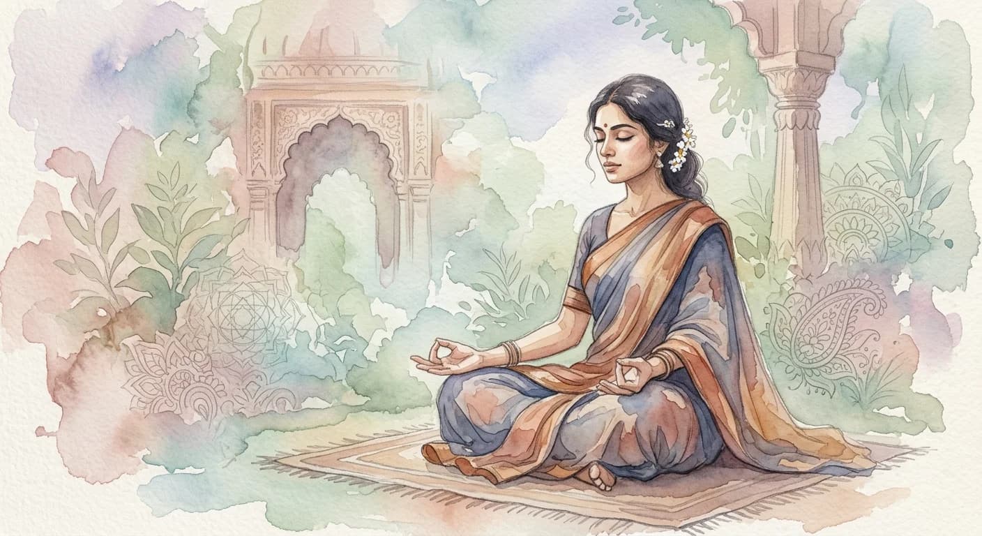 Artistic representation of Mudra