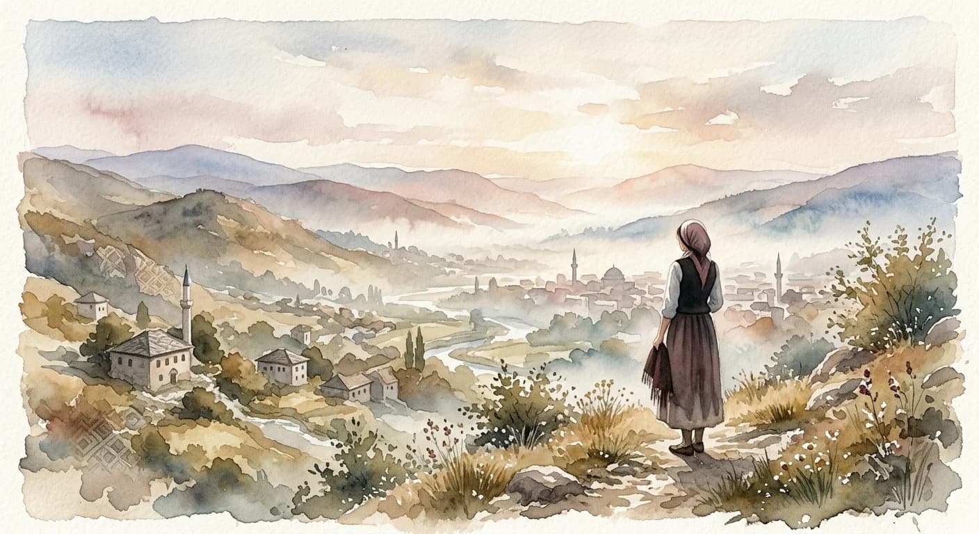 Artistic representation of Sevdalinka