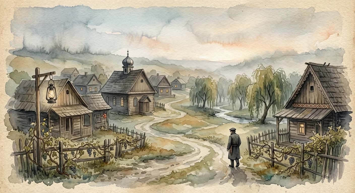 Artistic representation of Shtetl