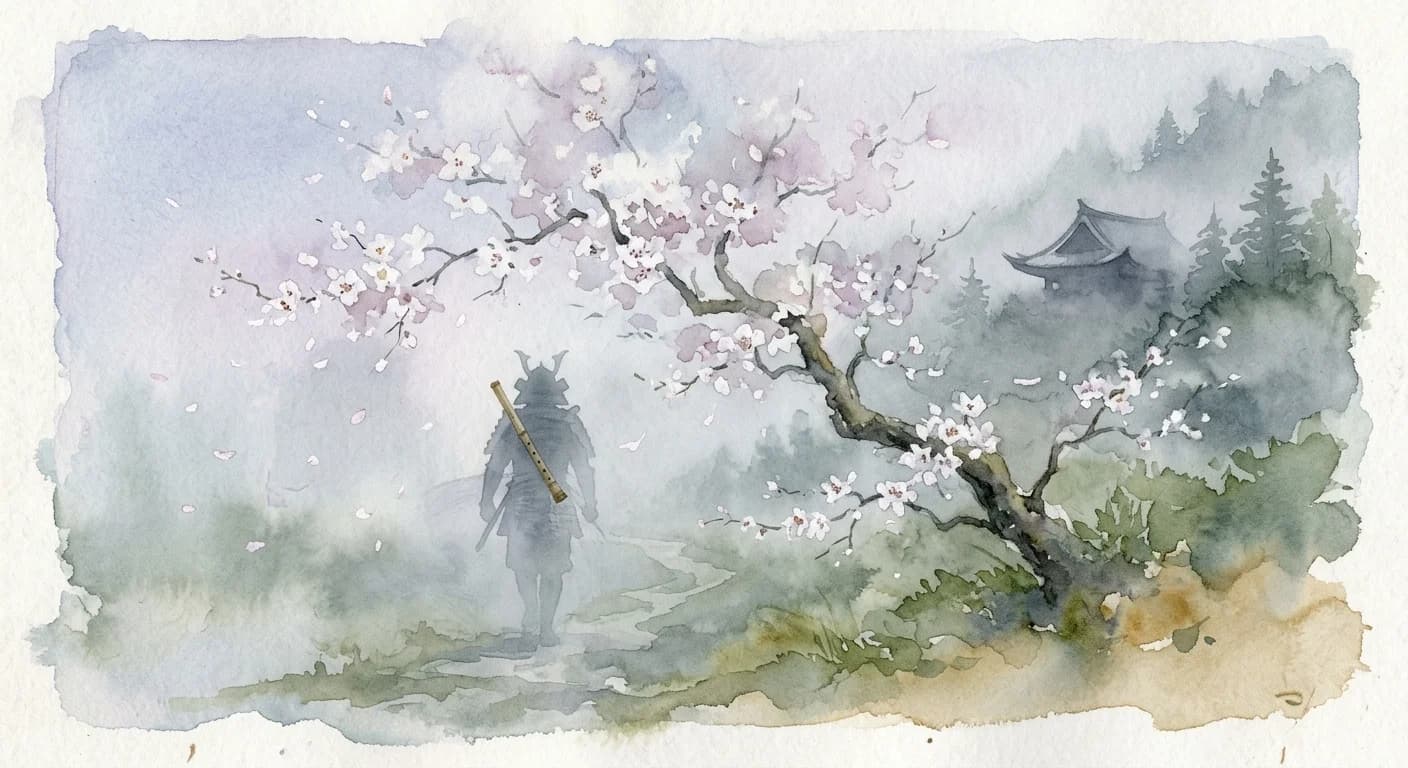 Artistic representation of Atsumori