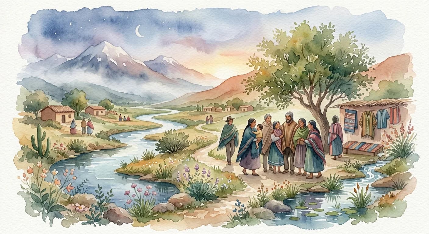 Artistic representation of Buen vivir