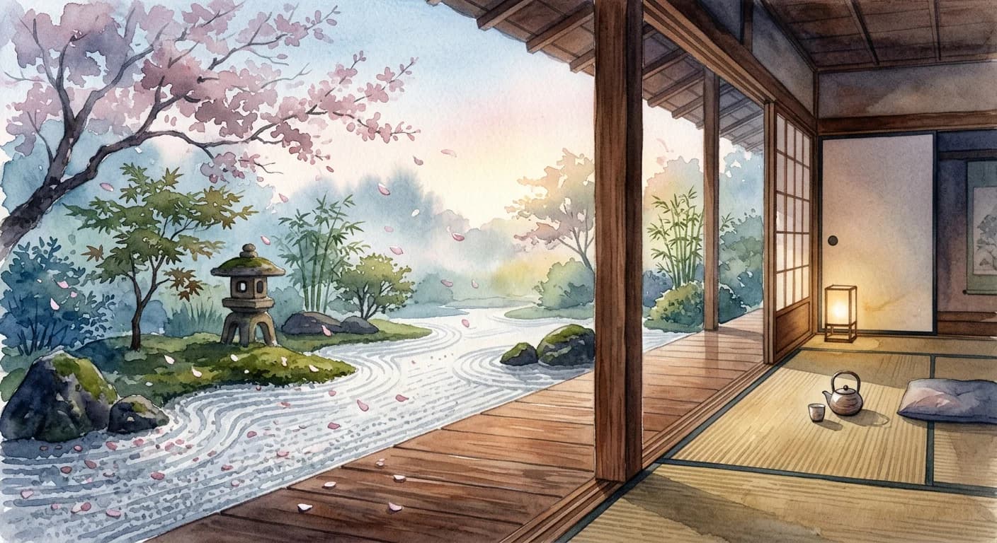 Artistic representation of Engawa