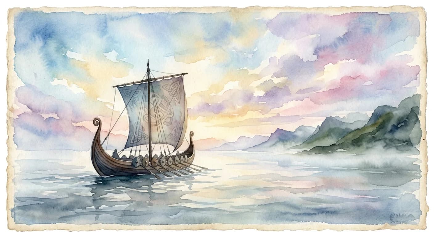 Artistic representation of Austvegarr