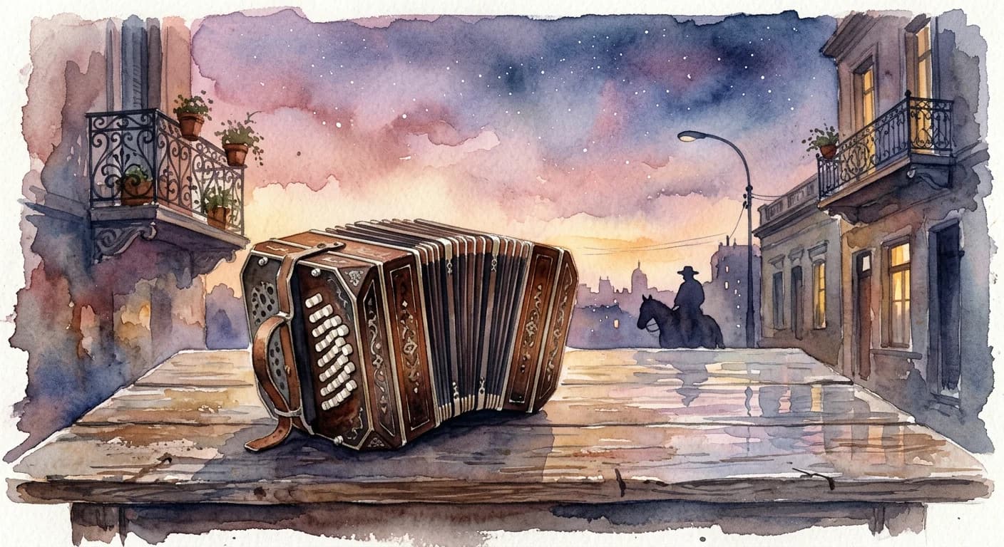 Artistic representation of Bandoneón