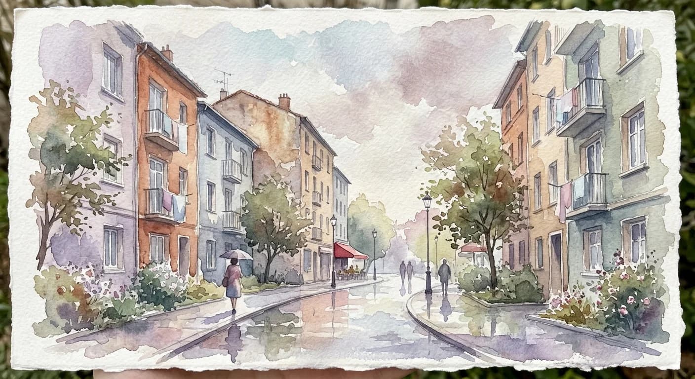 Artistic representation of Banlieue