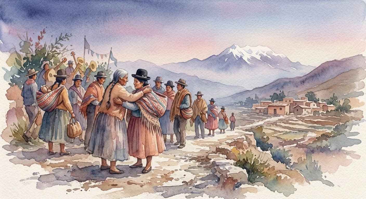 Artistic representation of Cacharpaya