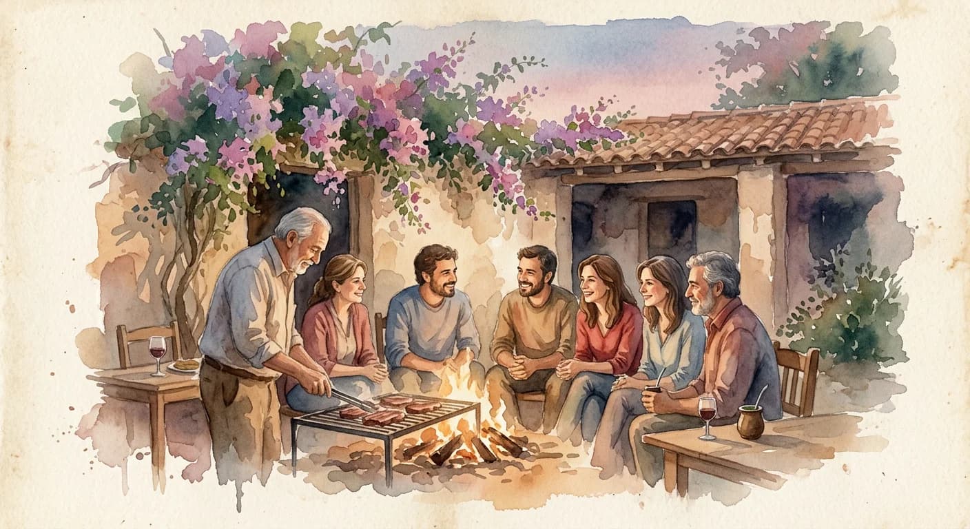 Artistic representation of Asado