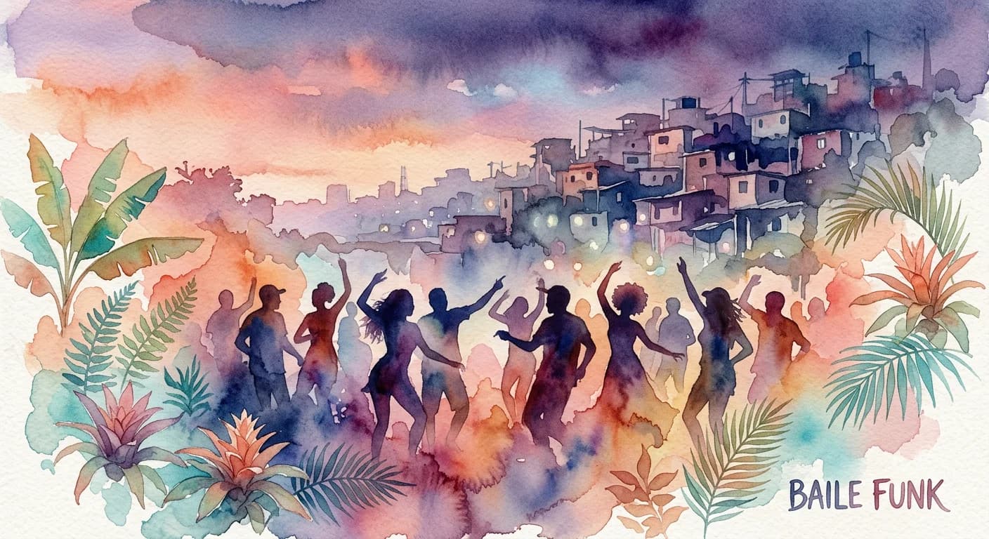 Artistic representation of Baile funk