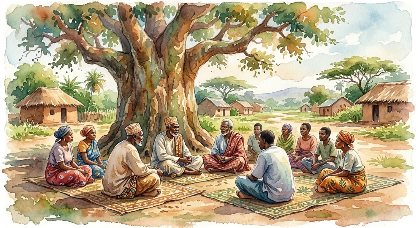 Artistic representation of Baraza