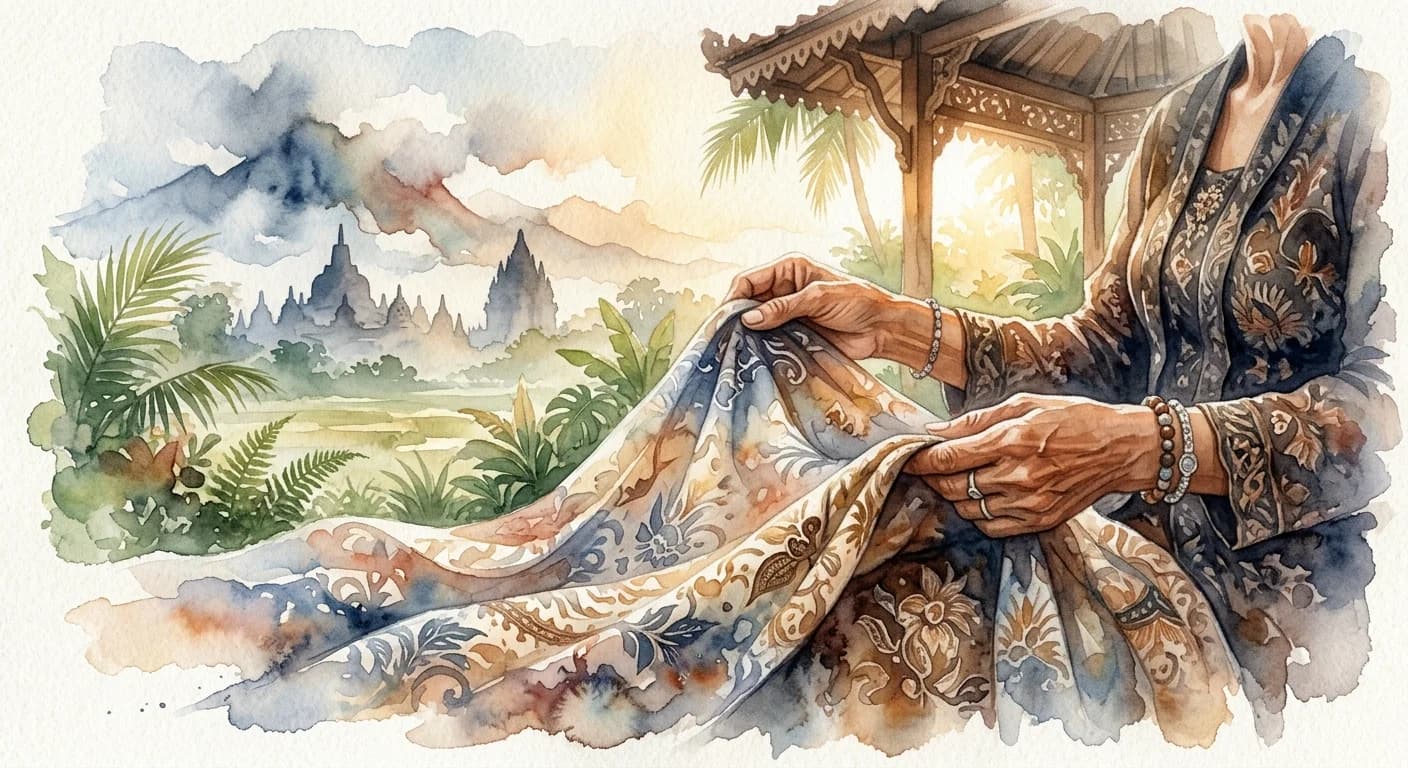 Artistic representation of Batik
