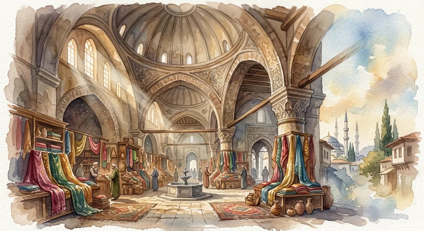 Artistic representation of Bedesten