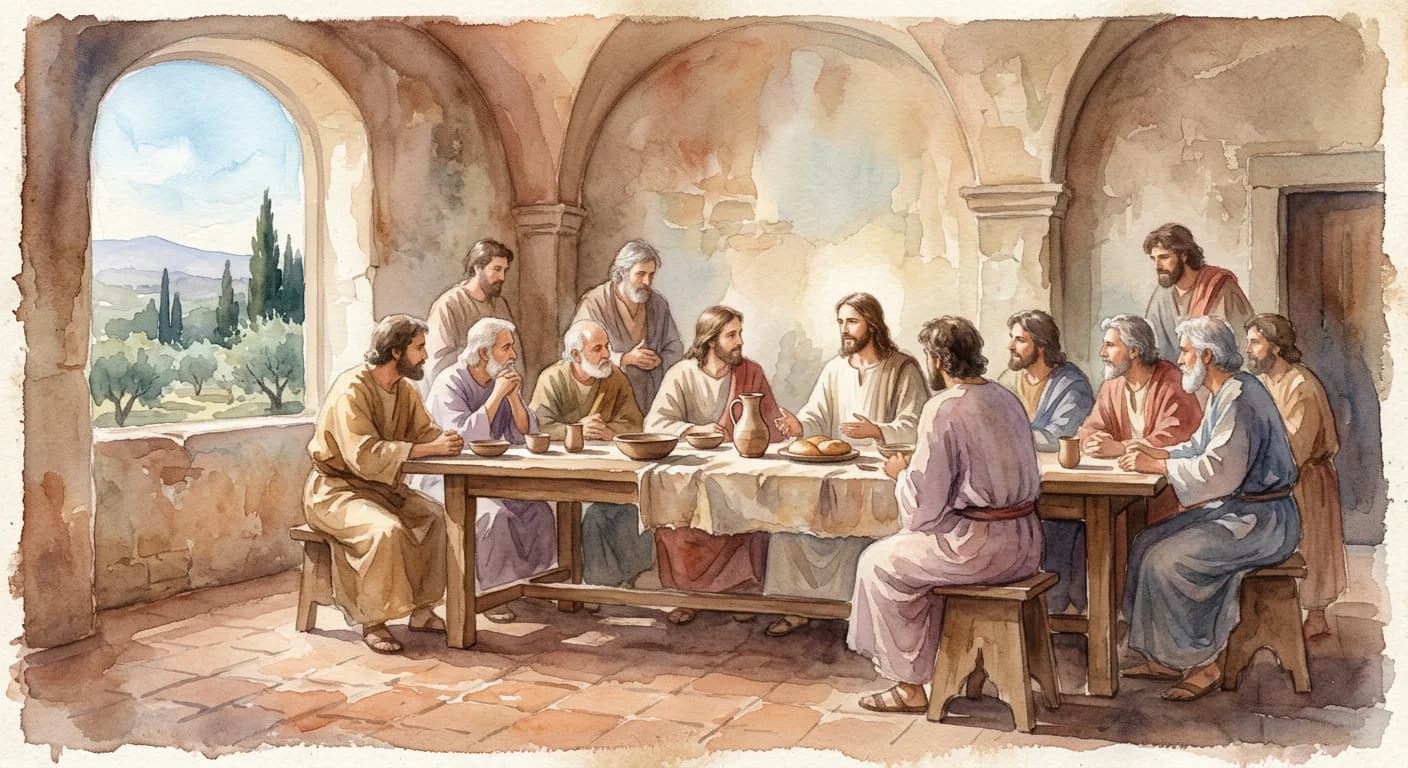 Artistic representation of Cenacolo
