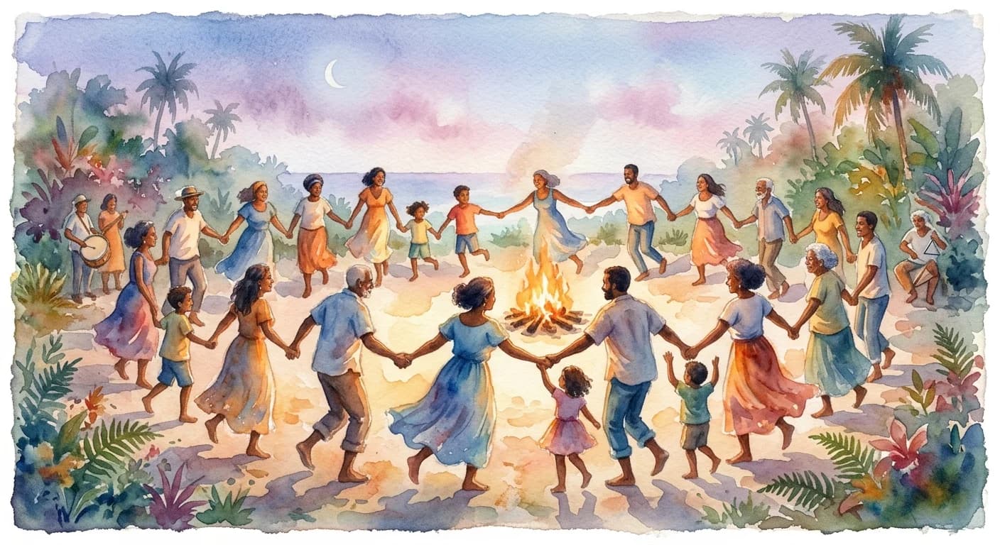 Artistic representation of Ciranda
