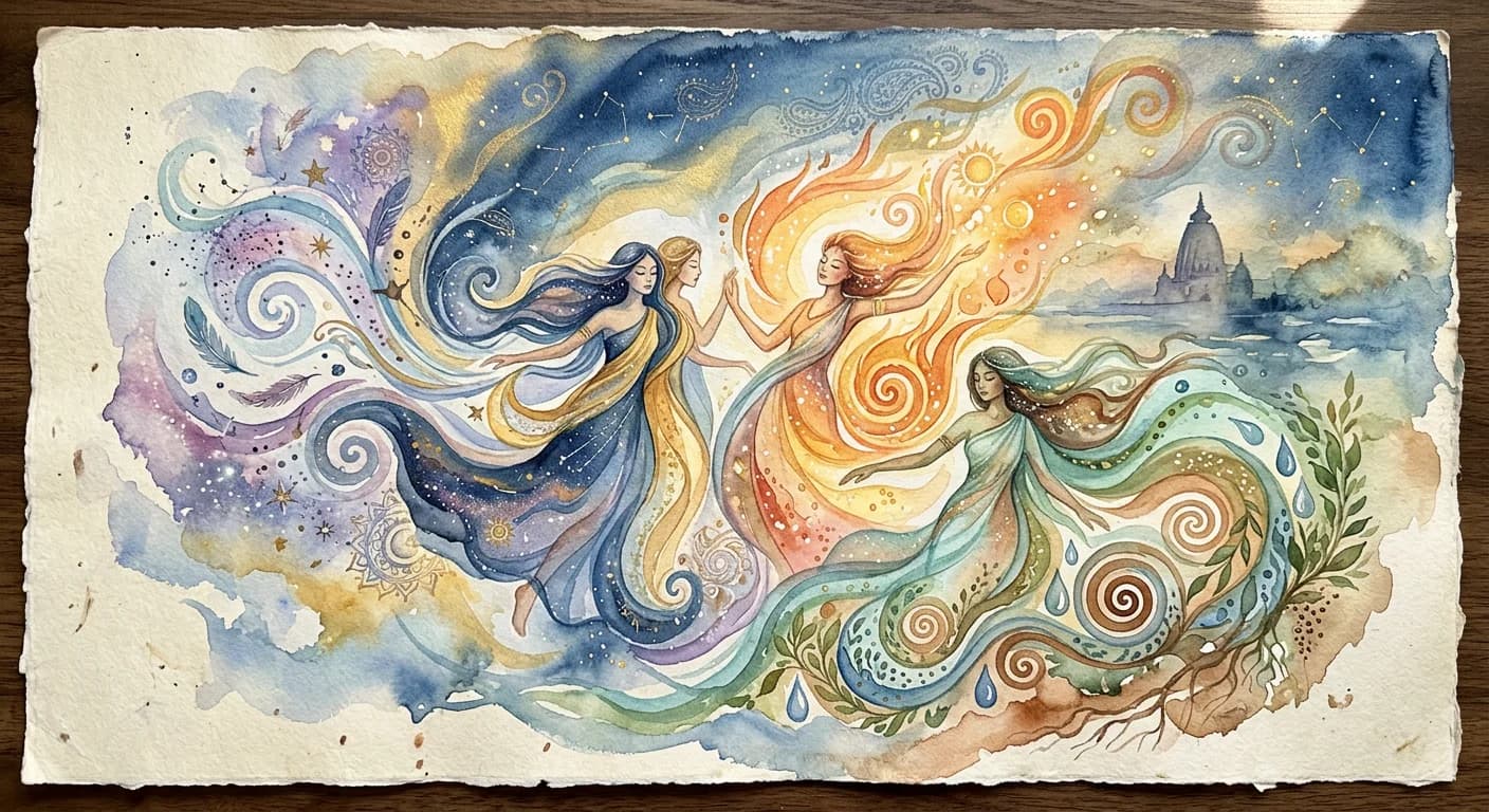 Artistic representation of Dosha