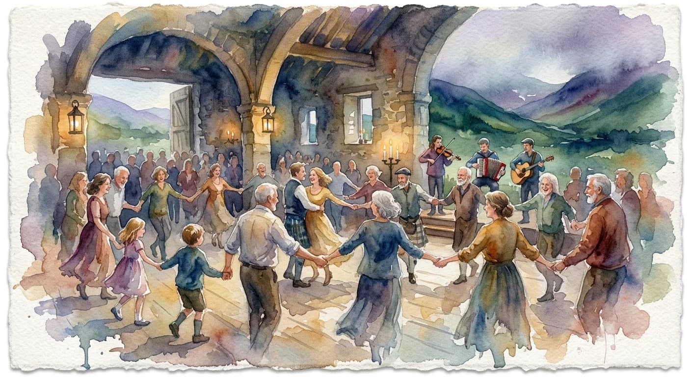 Artistic representation of Ceilidh