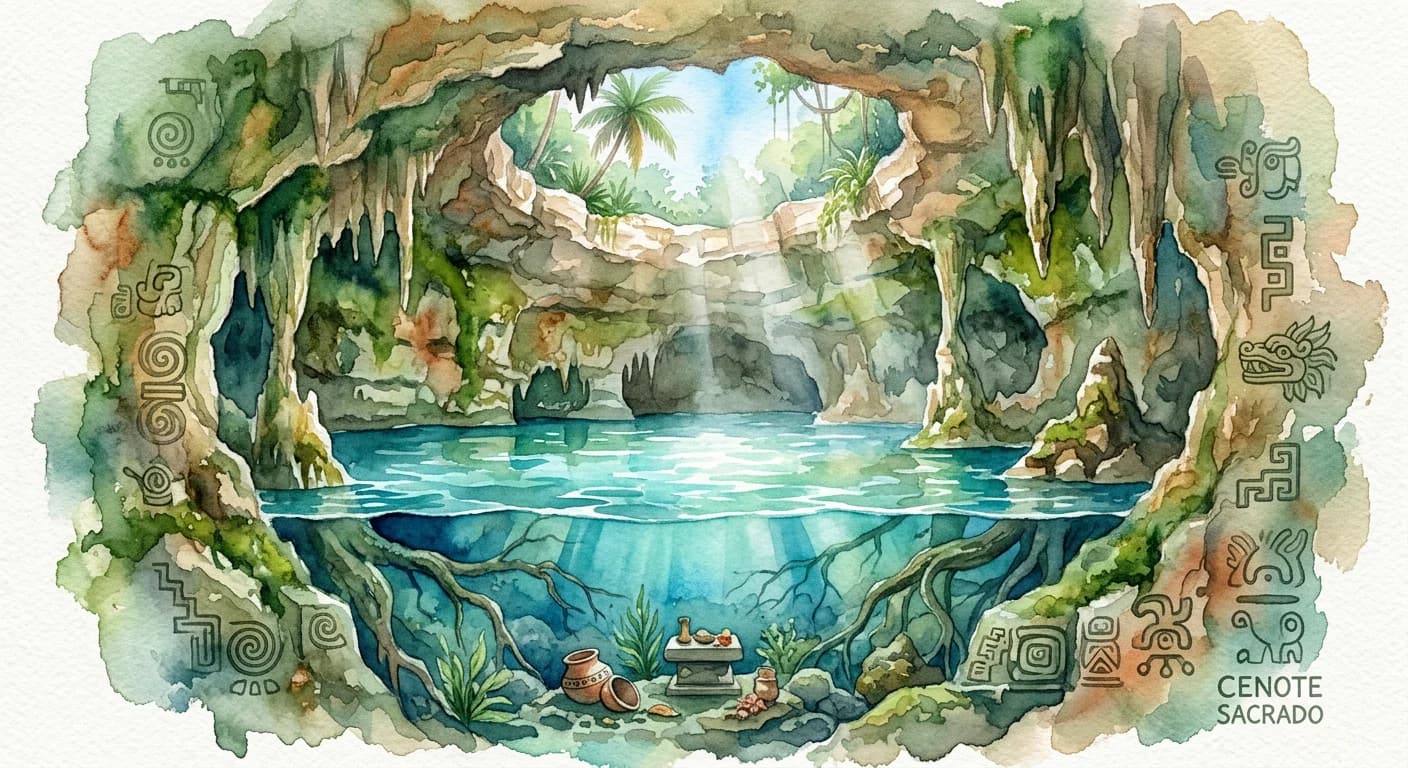 Artistic representation of Cenote