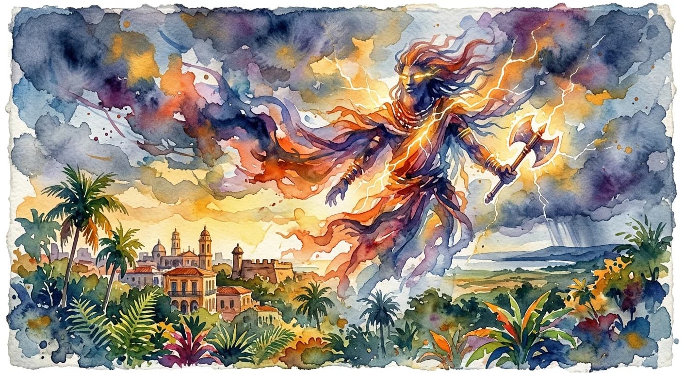 Artistic representation of Changó