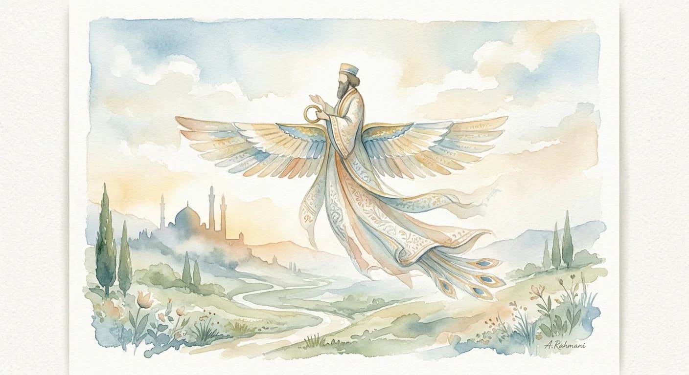 Artistic representation of Faravahar