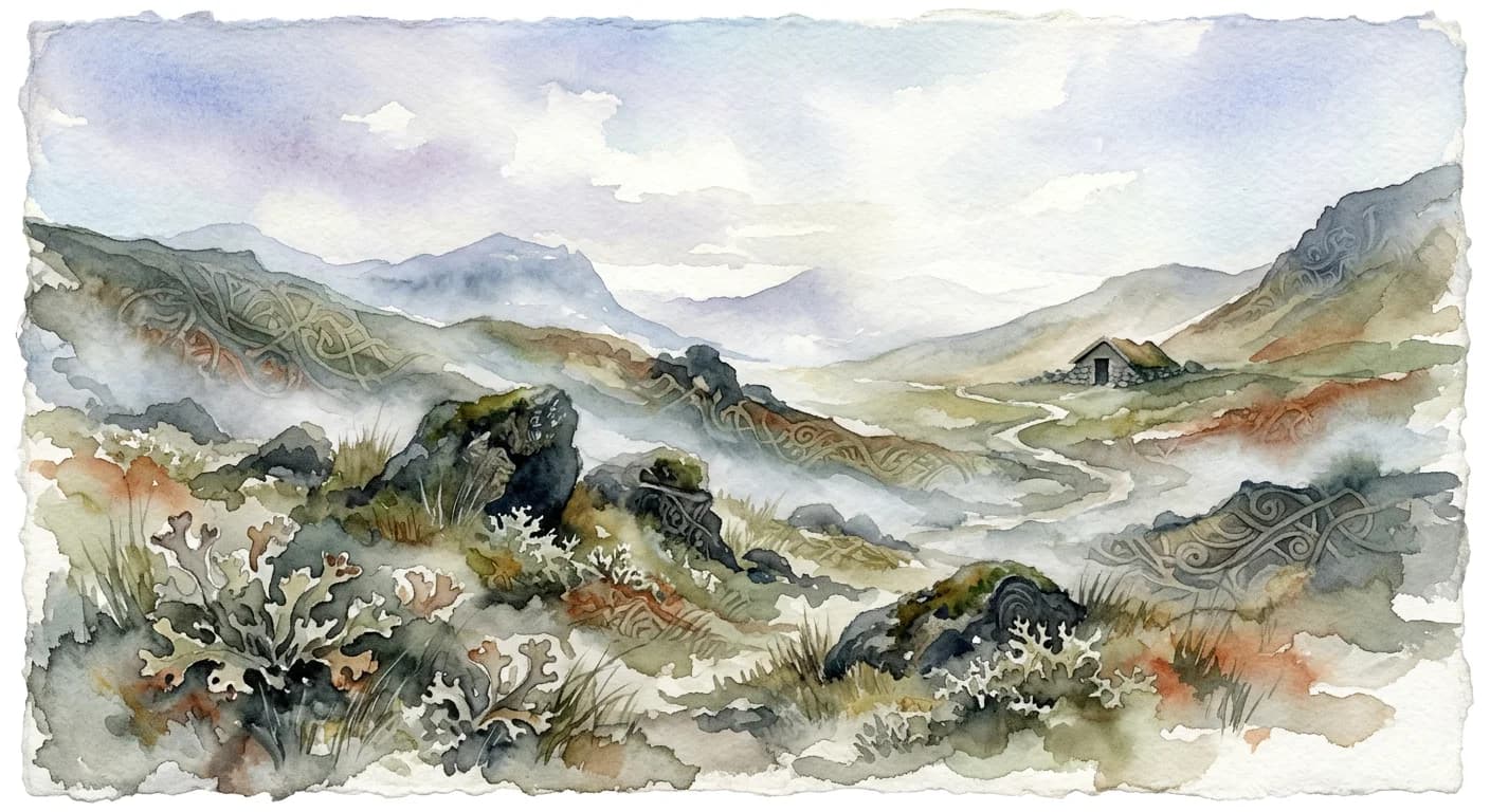Artistic representation of Fjallagrös