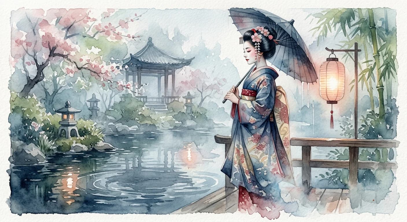 Artistic representation of Geisha
