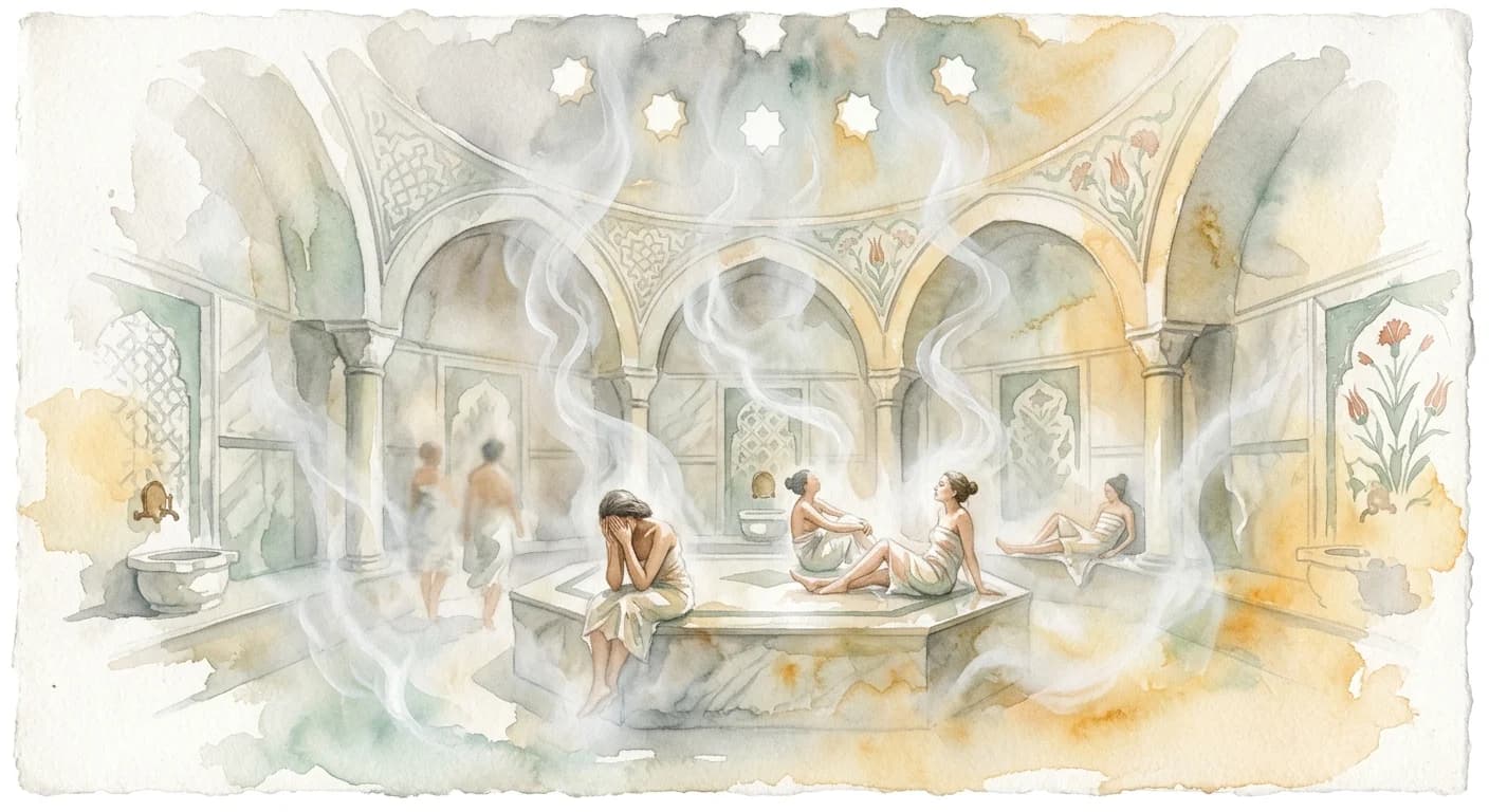 Artistic representation of Hamam