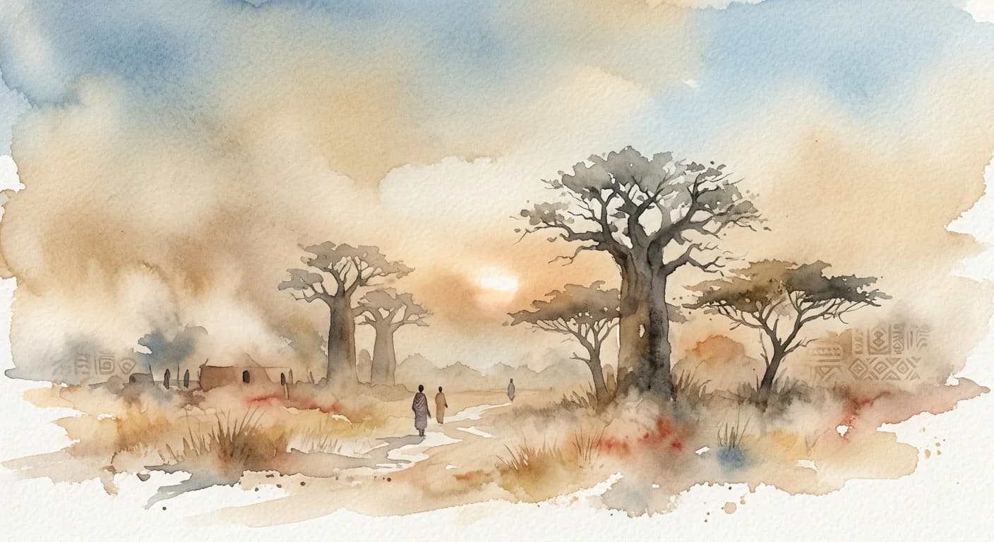 Artistic representation of Harmattan
