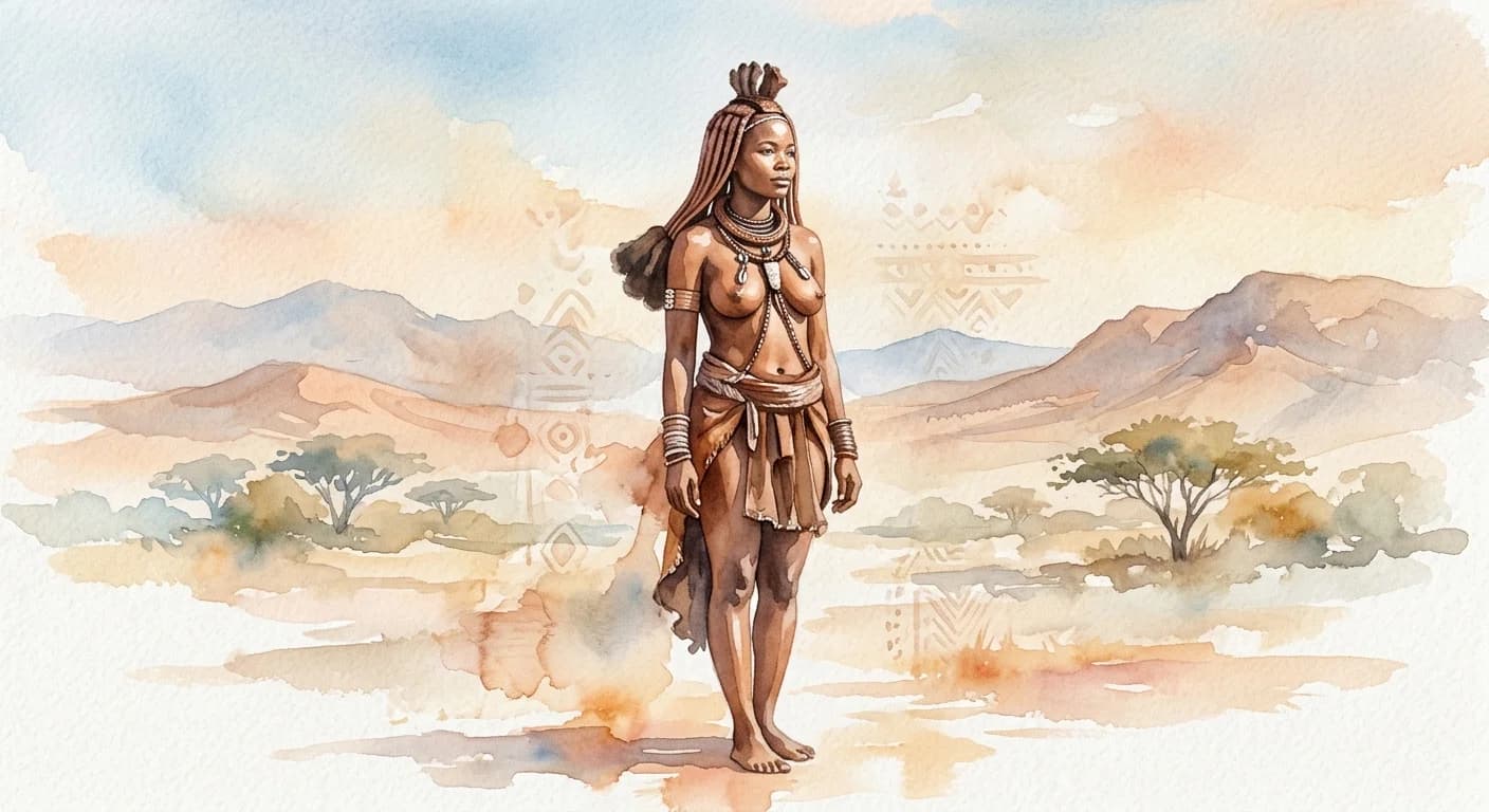 Artistic representation of Himba