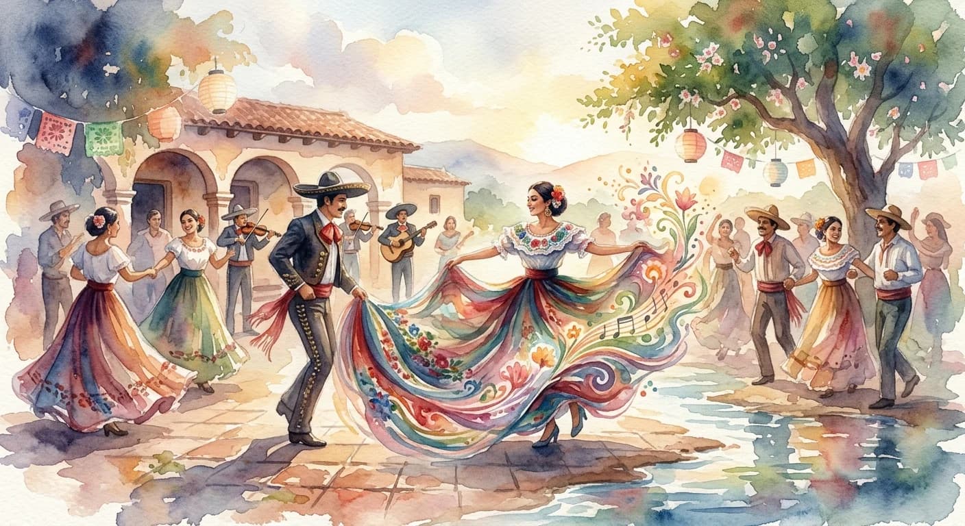Artistic representation of Jarabe