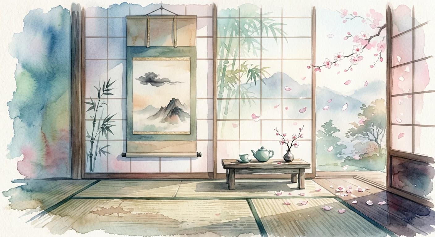 Artistic representation of Kakemono
