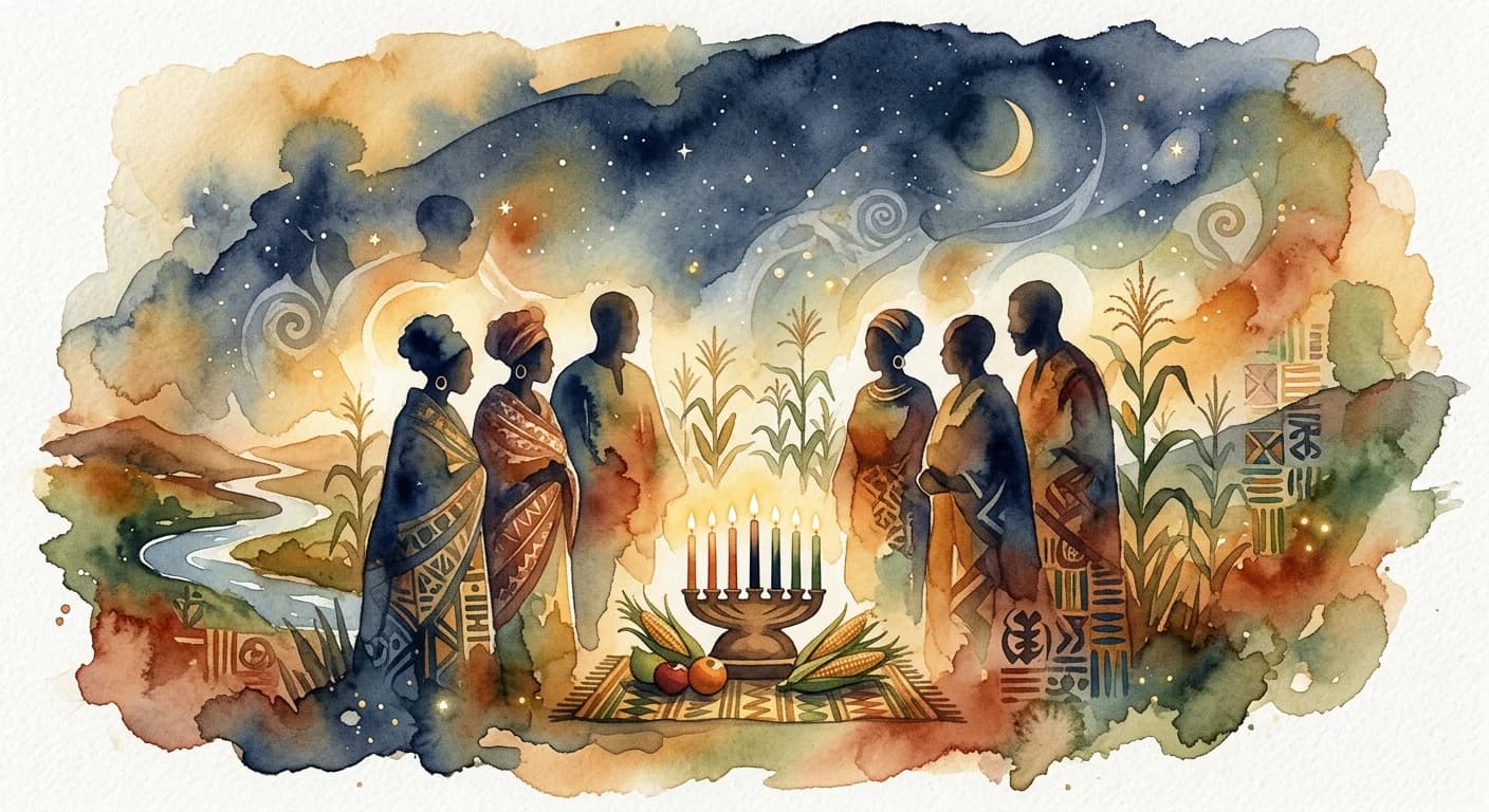 Artistic representation of Kwanzaa