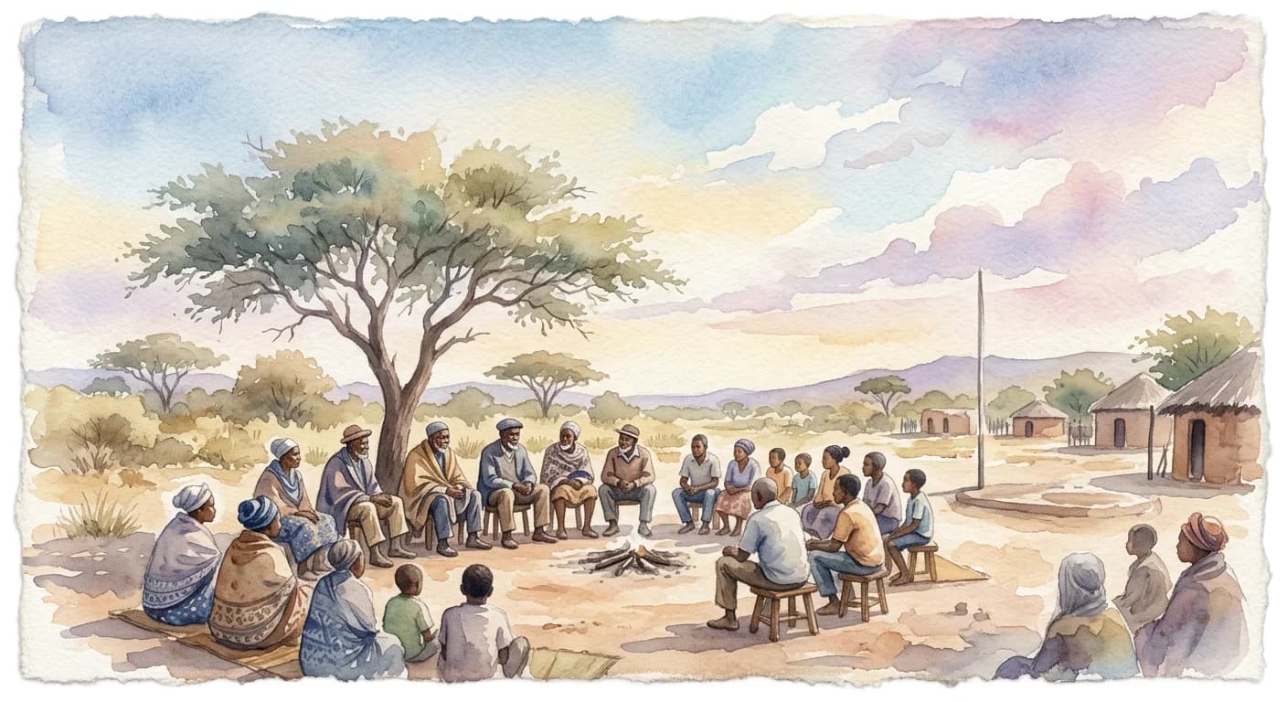 Artistic representation of Lekgotla
