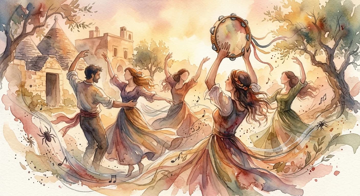 Artistic representation of Pizzica