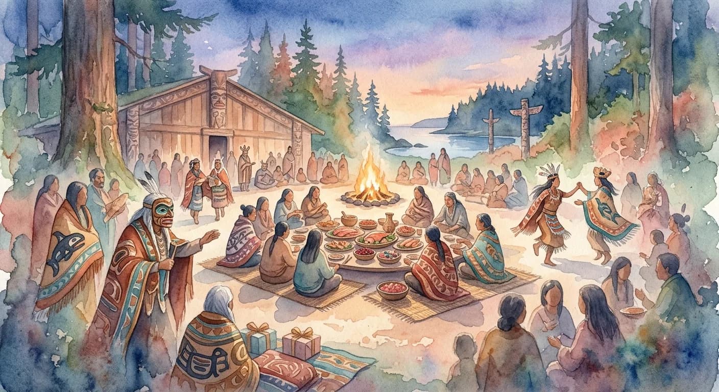 Artistic representation of Potlatch