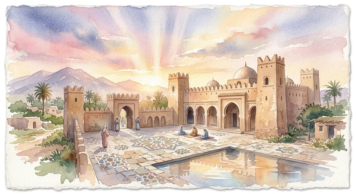 Artistic representation of Ribat