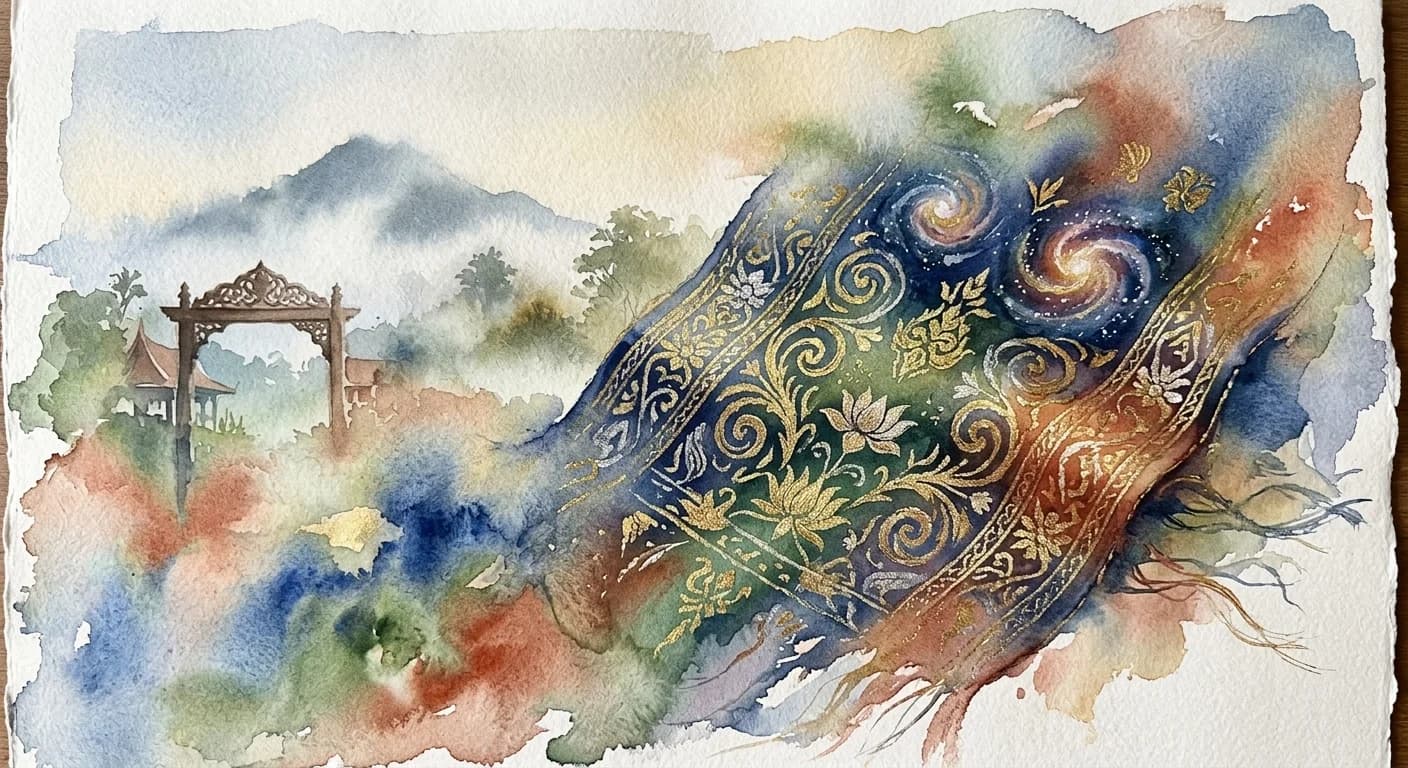 Artistic representation of Songket