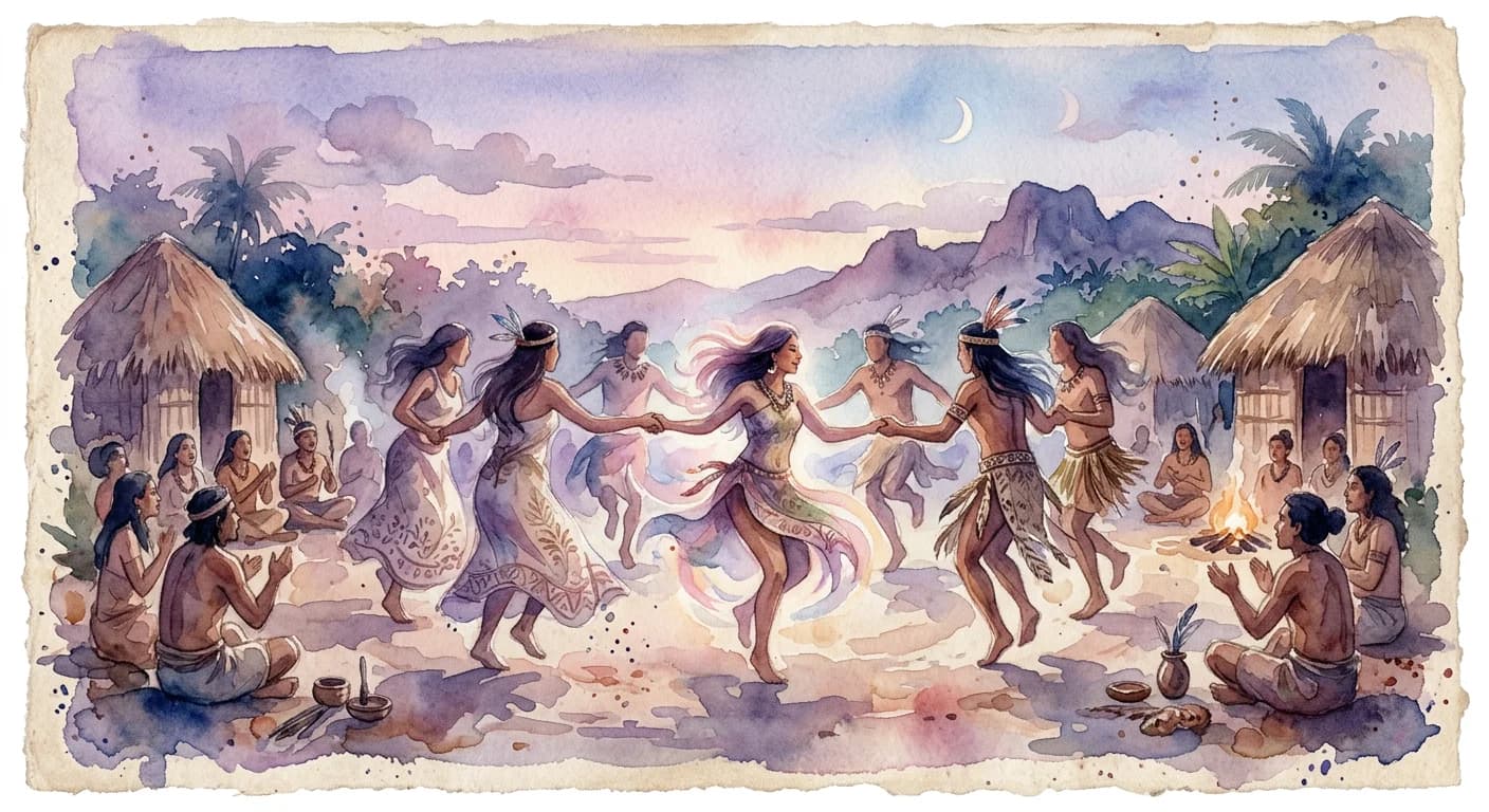 Artistic representation of Areito