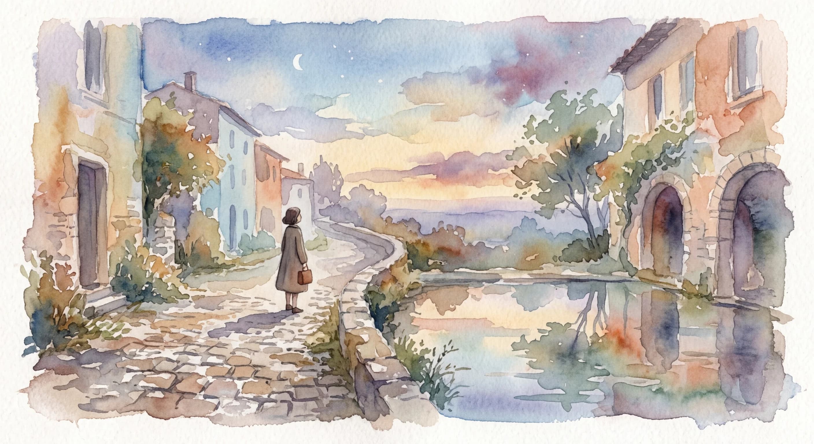 Artistic representation of Dépaysement