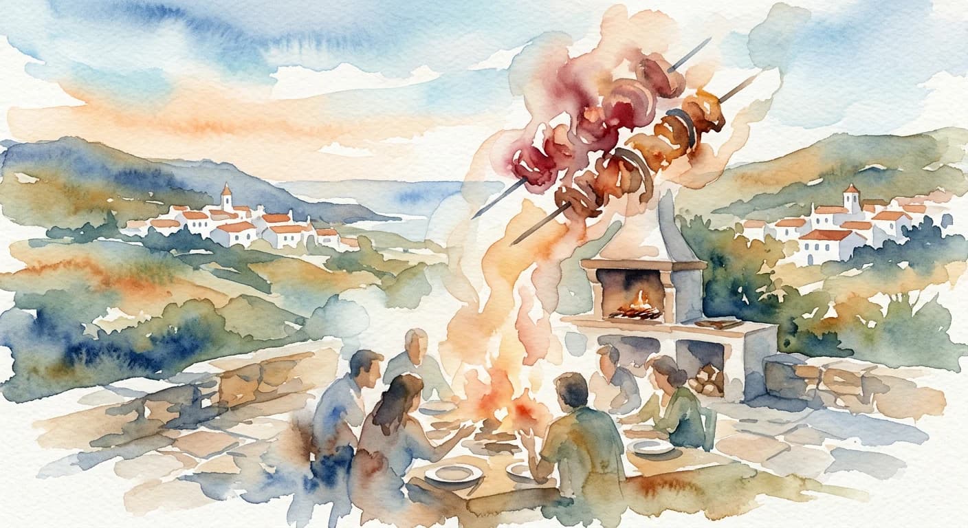 Artistic representation of Churrasqueira