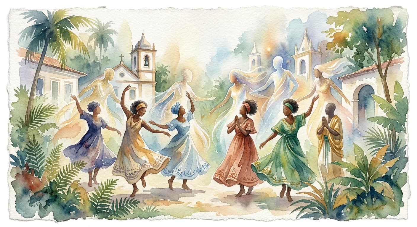 Artistic representation of Afoxé