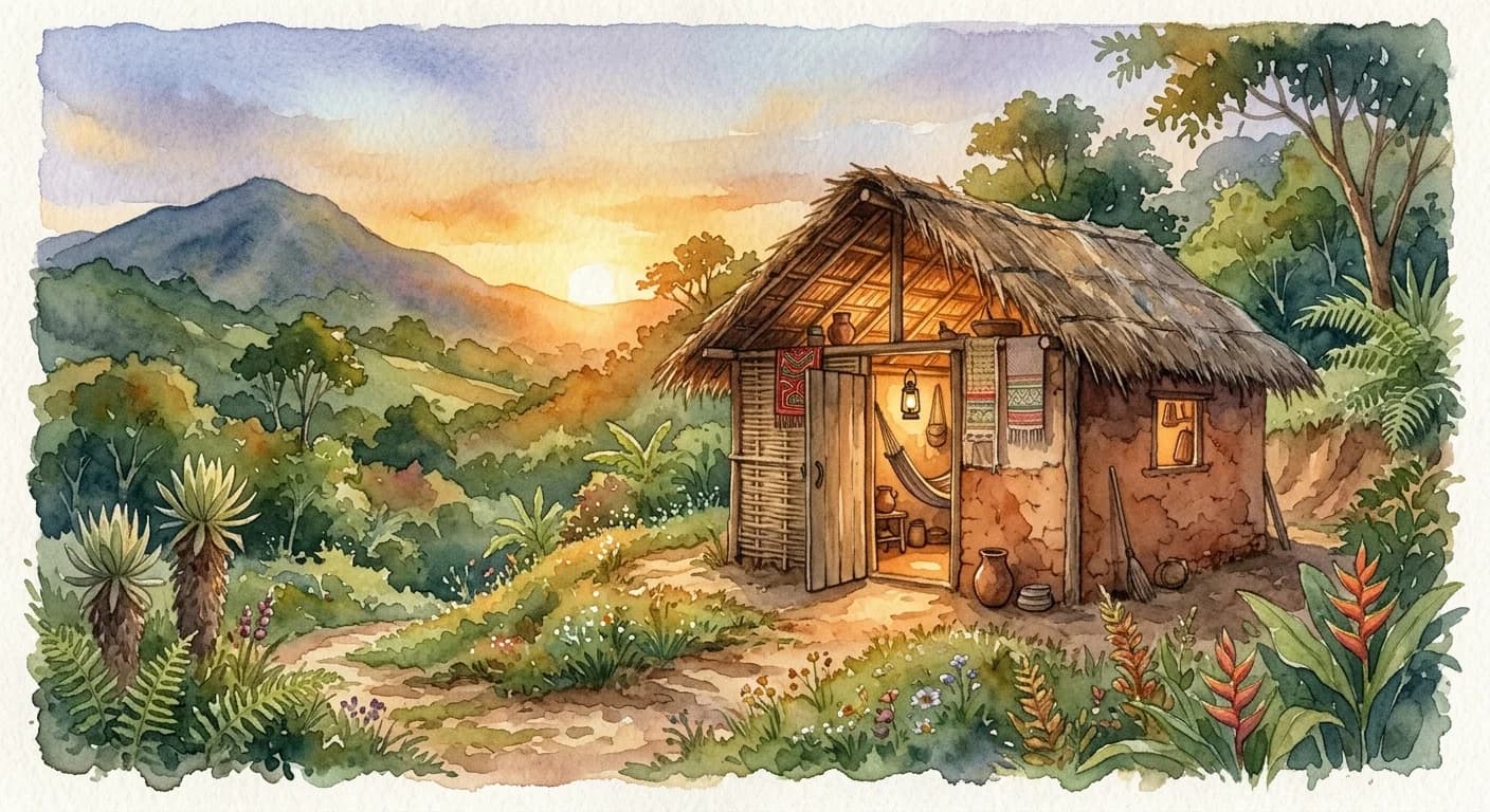 Artistic representation of Bajareque