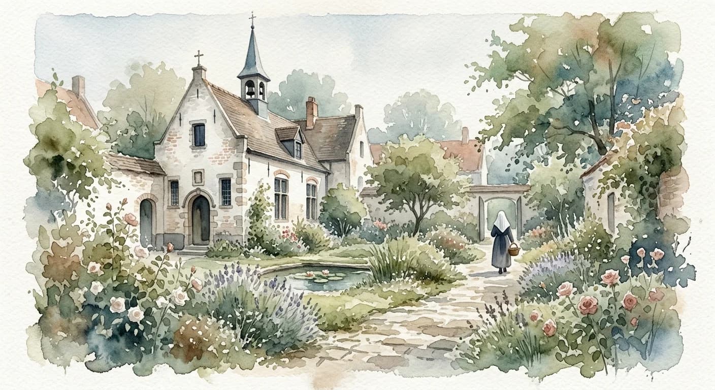Artistic representation of Beguinage