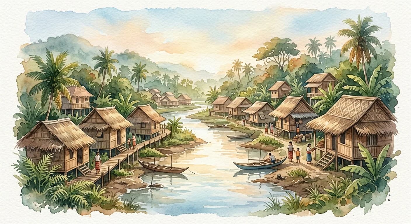 Artistic representation of barangay