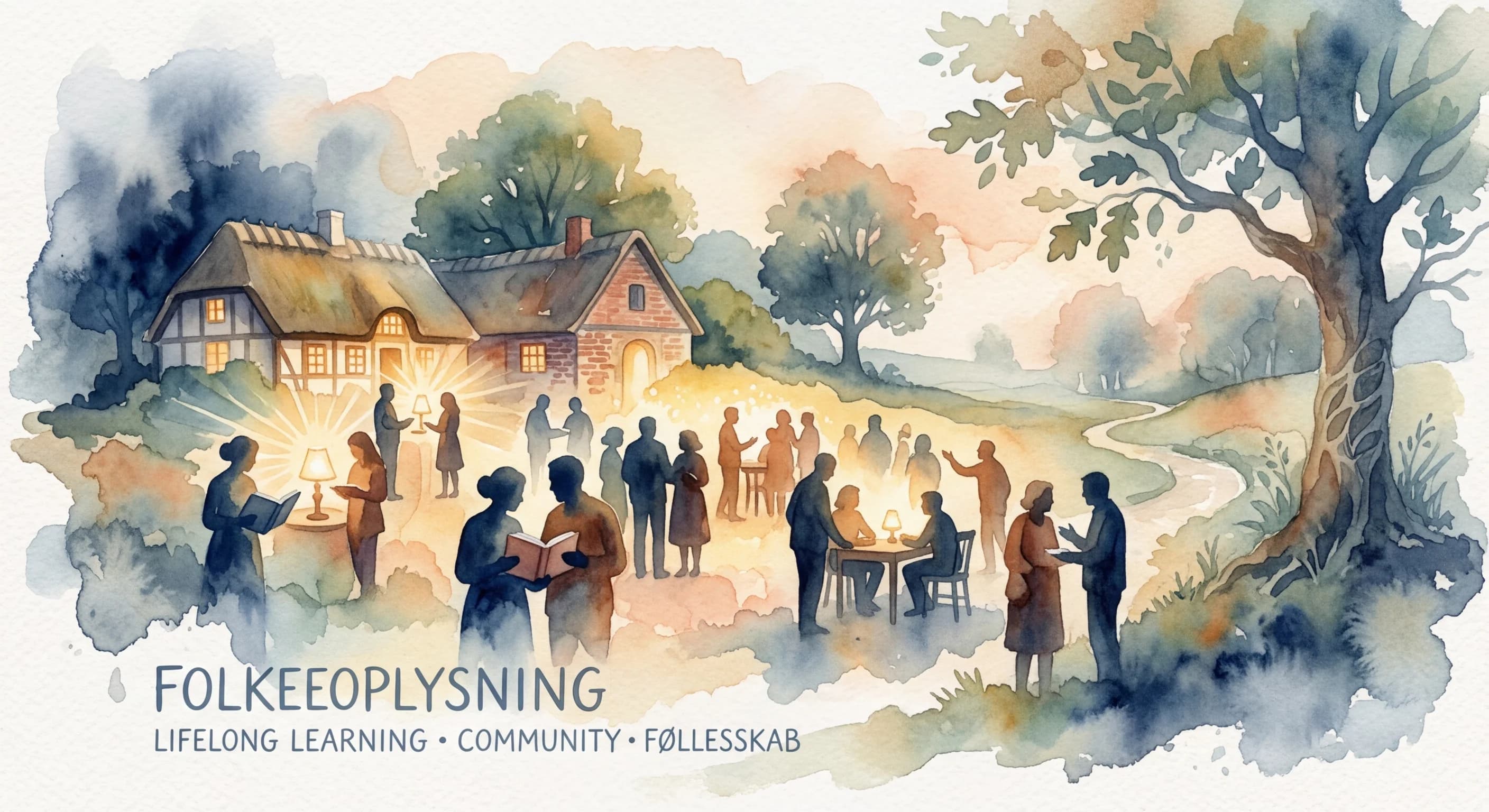 Artistic representation of Folkeoplysning