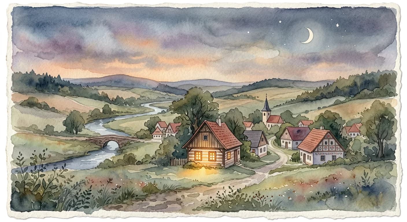 Artistic representation of Večerníček