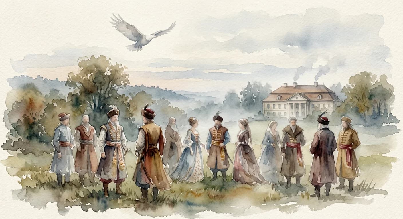 Artistic representation of szlachta