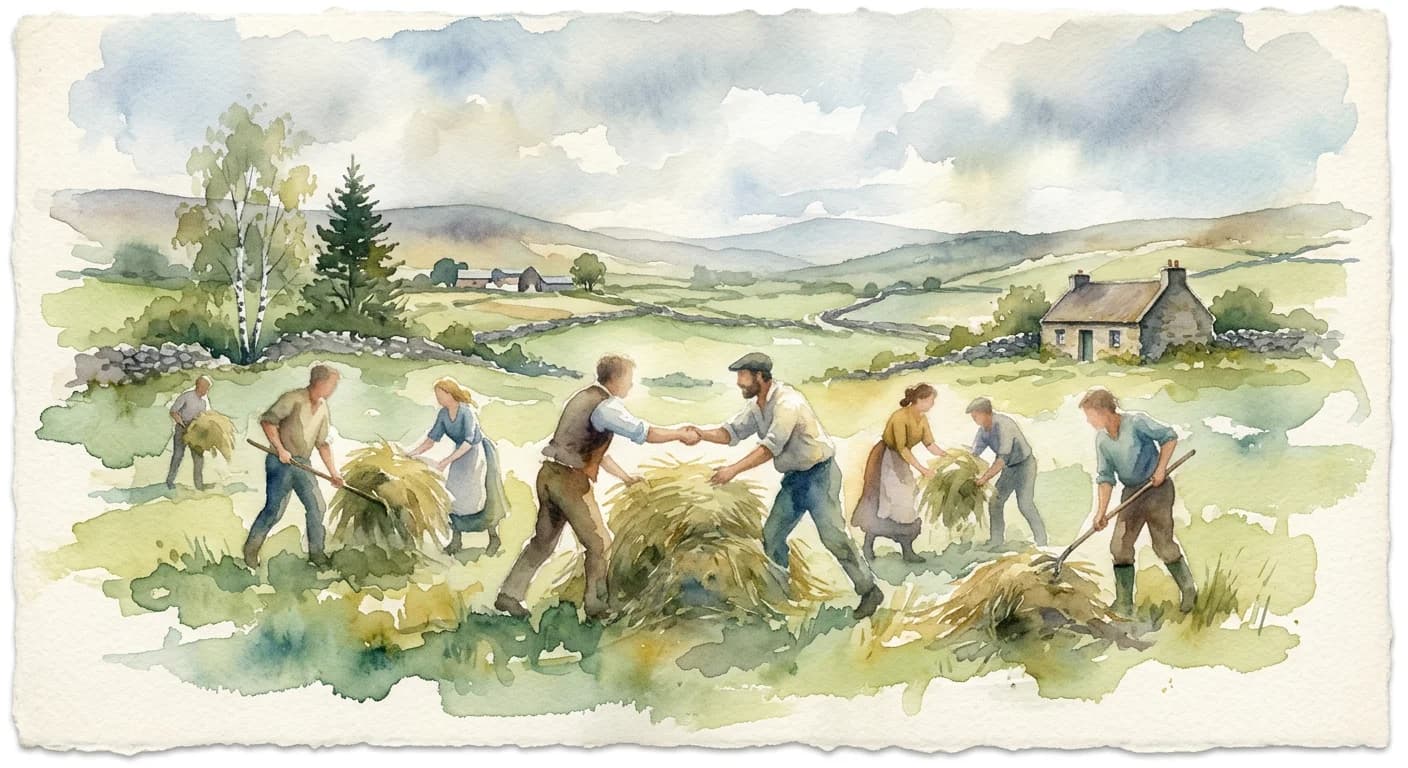 Artistic representation of Meitheal