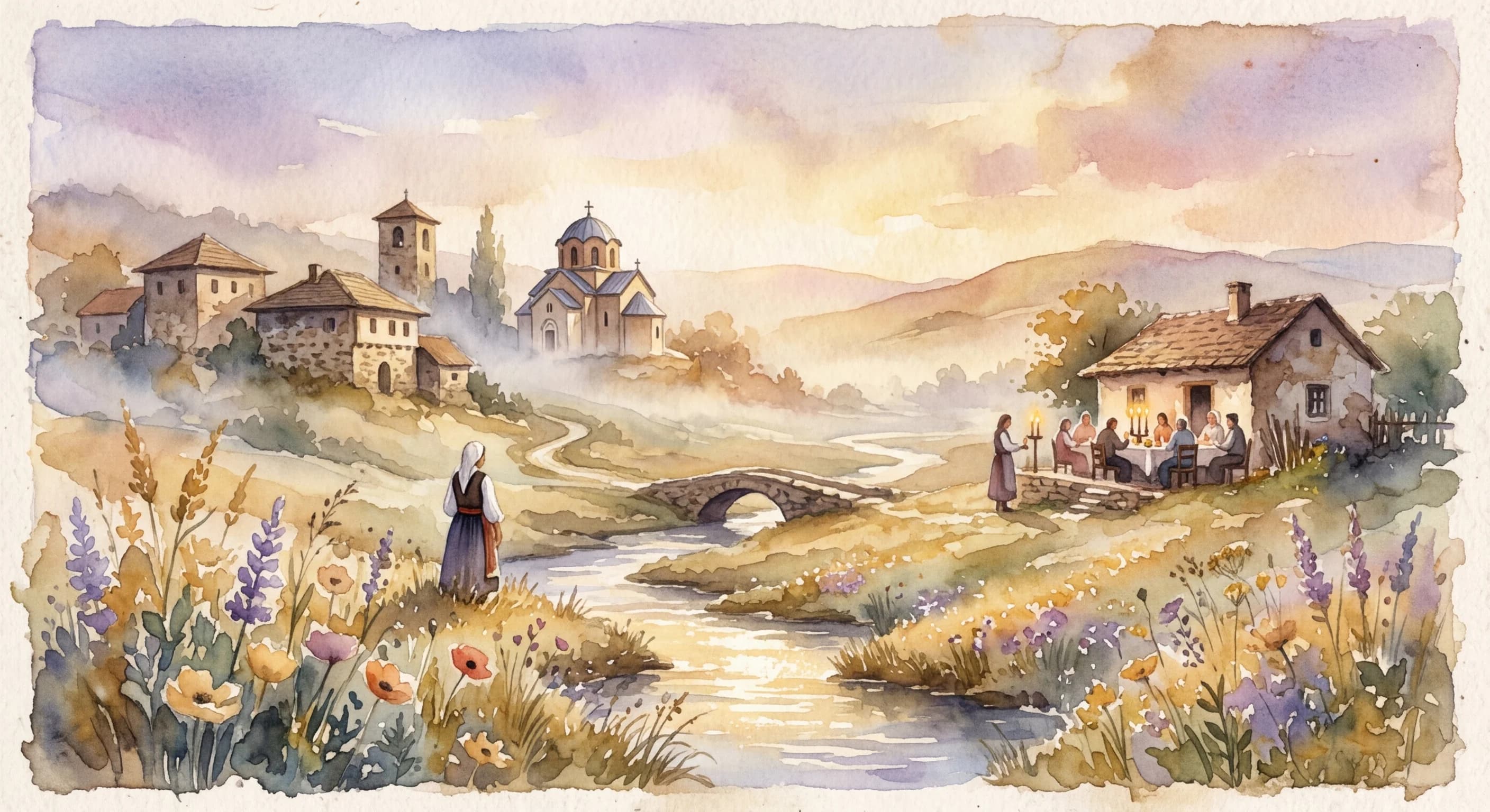 Artistic representation of slava