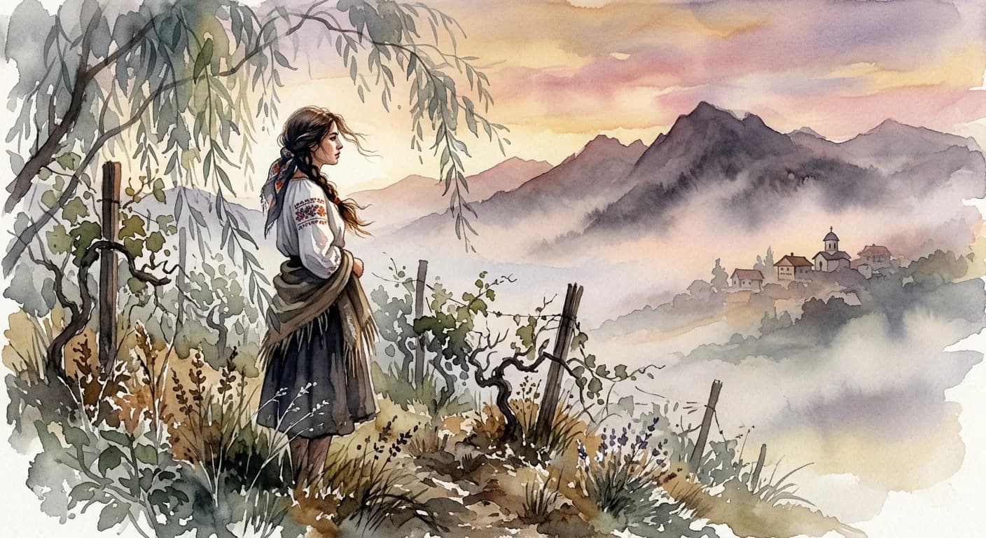 Artistic representation of žal
