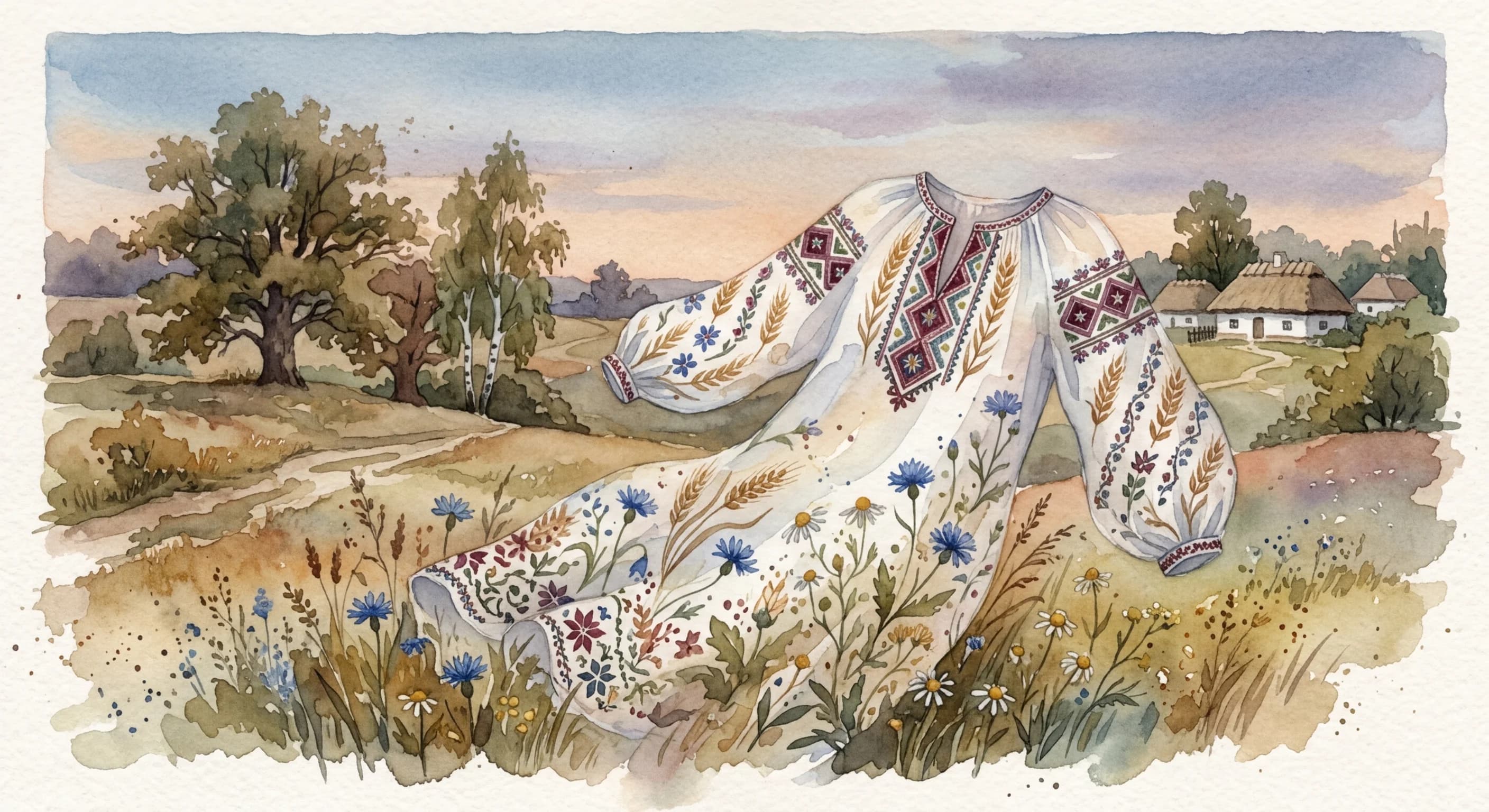 Artistic representation of Vyshyvanka